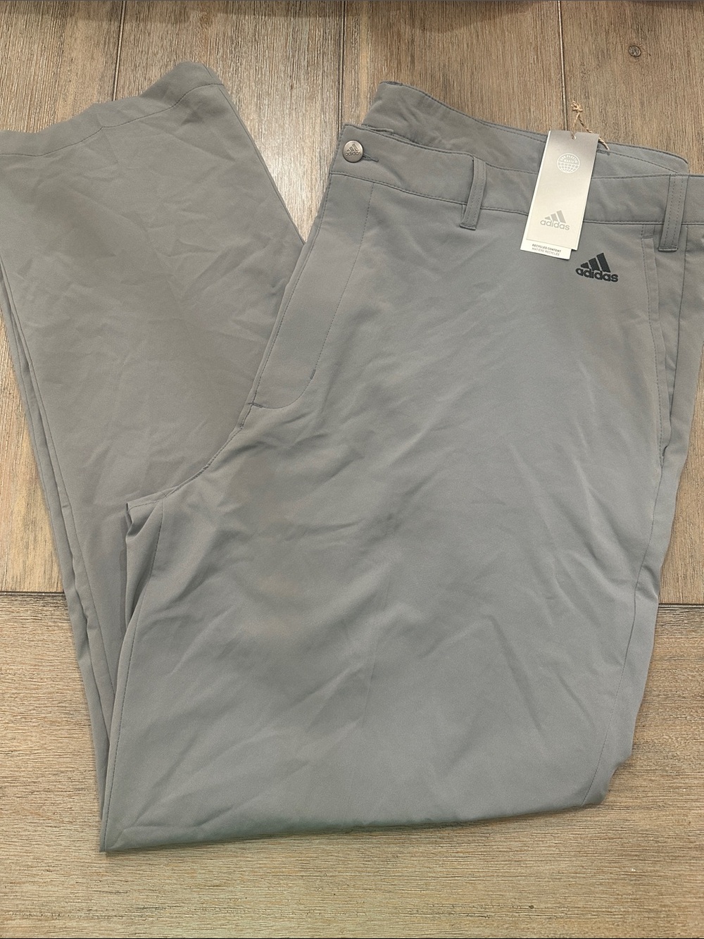 adidas Men’s Light Gray Athletic Golf Pants | Size 48 x 32